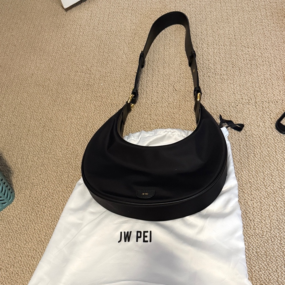 JW PEI Elegant Black Hobo Bag